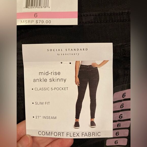 Social Standards by Sanctuary Grey and Black Camo Pants - Picture 3 of 7